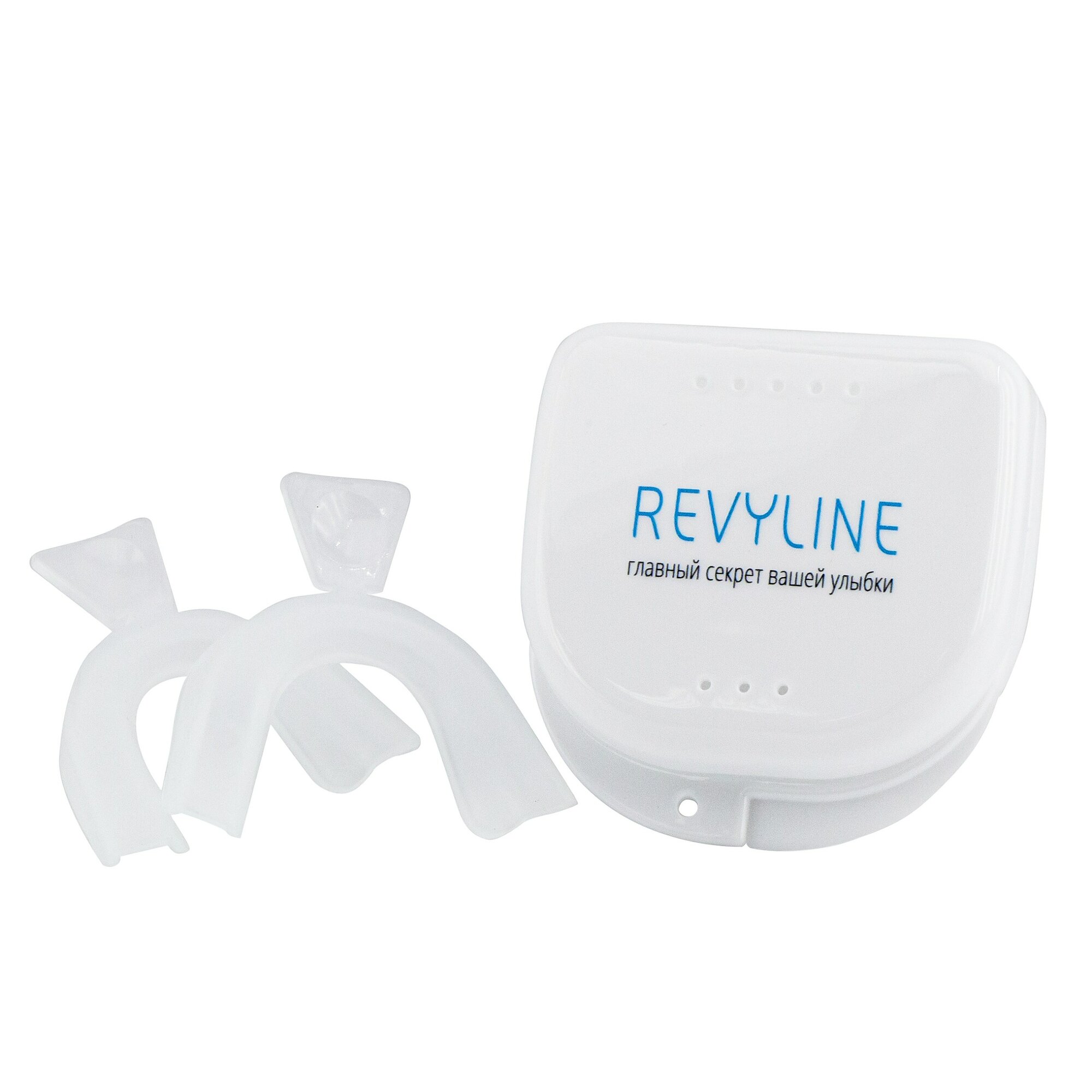 Картинки Капы Revyline Силиконовые, термокапы (2 шт ), капы стоматологические, отбеливание зубов, Ревилайн