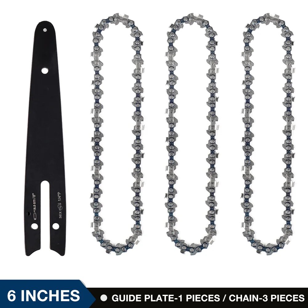 Цепи TEMPS DETIR 4 6 дюйма для аккумуляторных пил  6 Inch Guide Chain-A