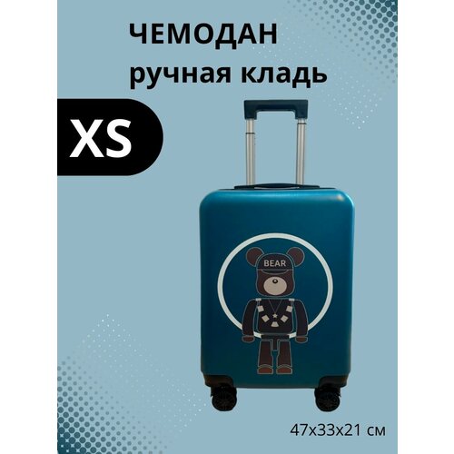 фото Чемодан lats, ручная кладь, 33х47х21 см, синий