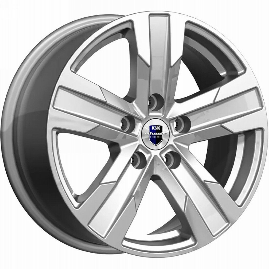 Колесный диск K&K Висмут 7x16 5*112 ET45 DIA66.6 Дарк платинум