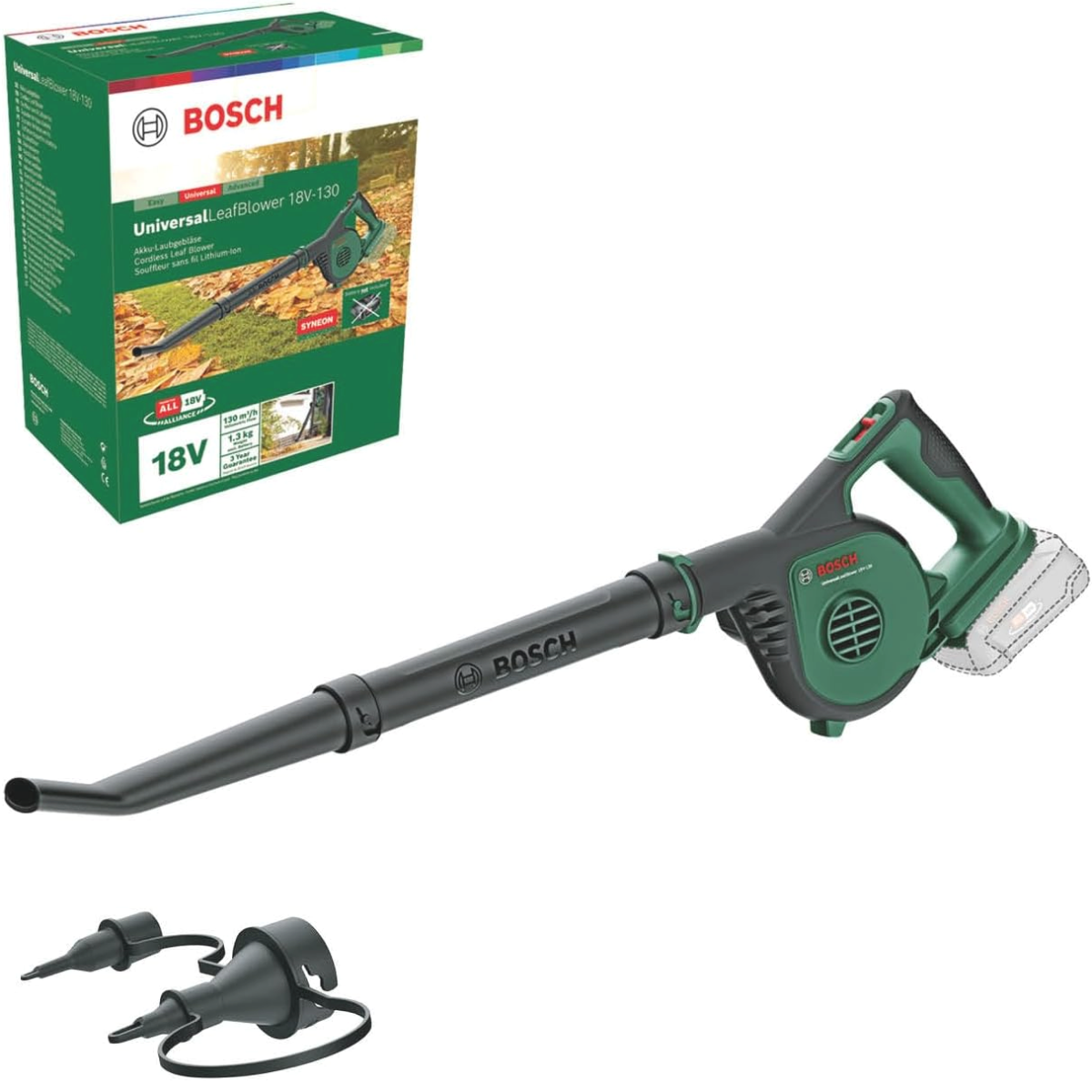 Изображение Воздуходувка для уборки листьев BOSCH Universal Leaf Blower 18V-130 (без АКБ и З/У)