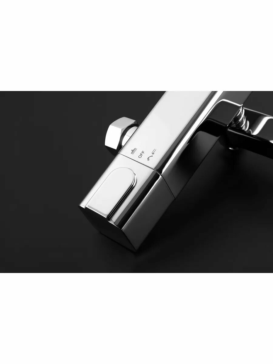 Душевая система с тропическим душем и термостатом G2491 латунь, хром — фото 1