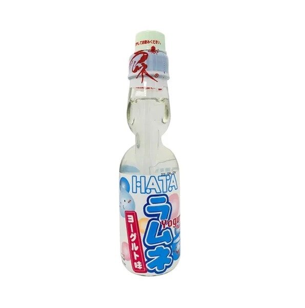 Напиток Ramune, газированный, со вкусом йогурта, в стеклянной бутылке, 200мл