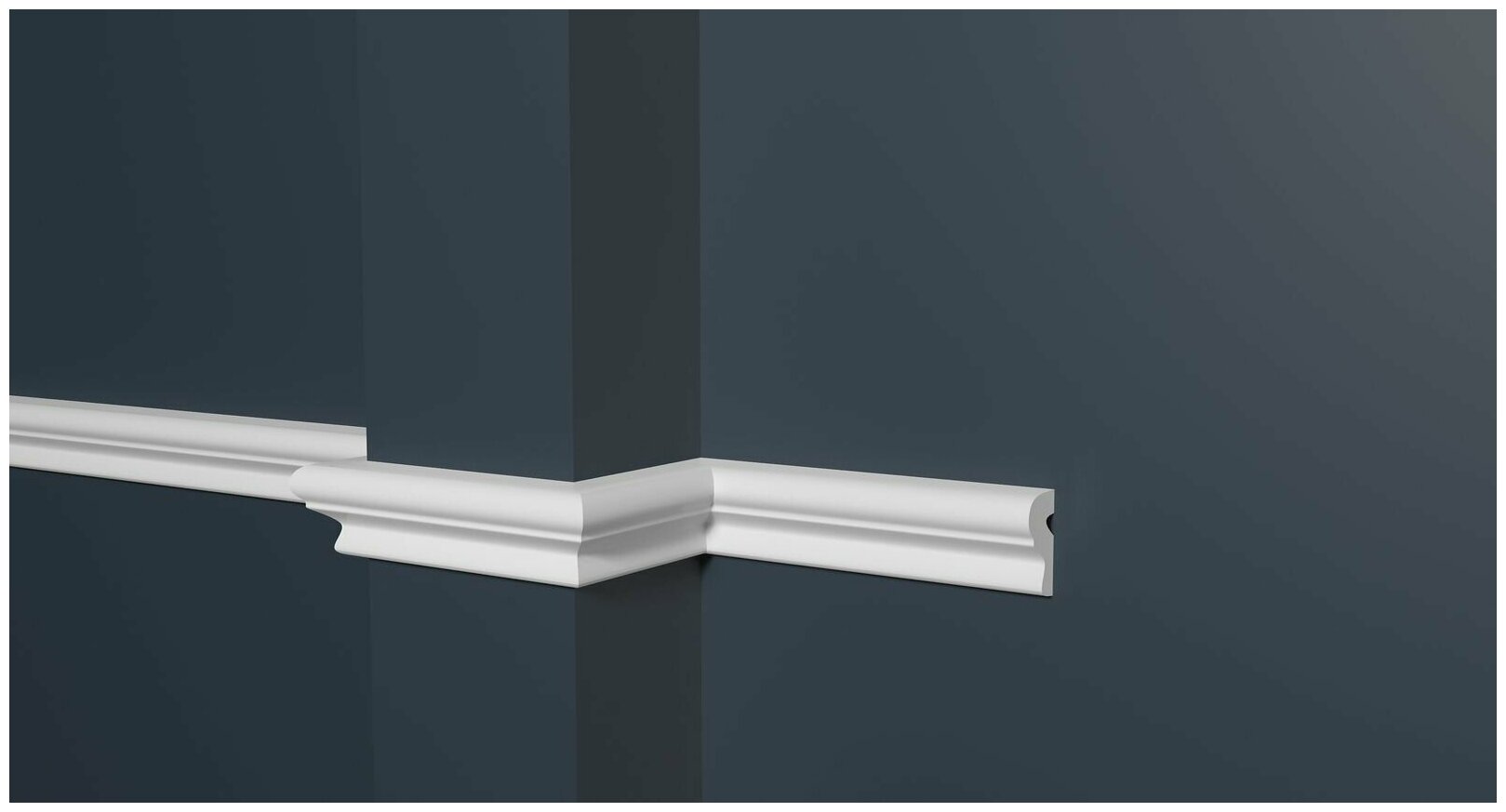 Молдинг Decor Dizain DD605 дюрополимерный влагостойкий под покраску длина 2 м 1 шт.