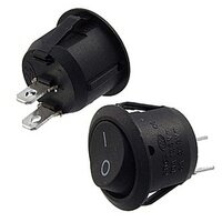 Рокерный переключатель KCD1-106 101O11BBA тумблер черный для коммутации — фото 1