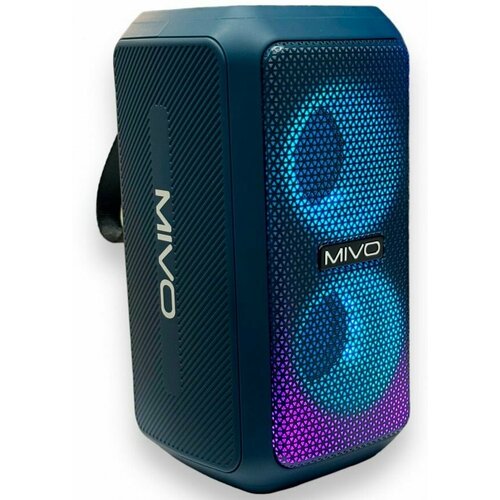 Портативная беспроводная колонка Mivo M67 Blue /IPX5/30W с подсветкой