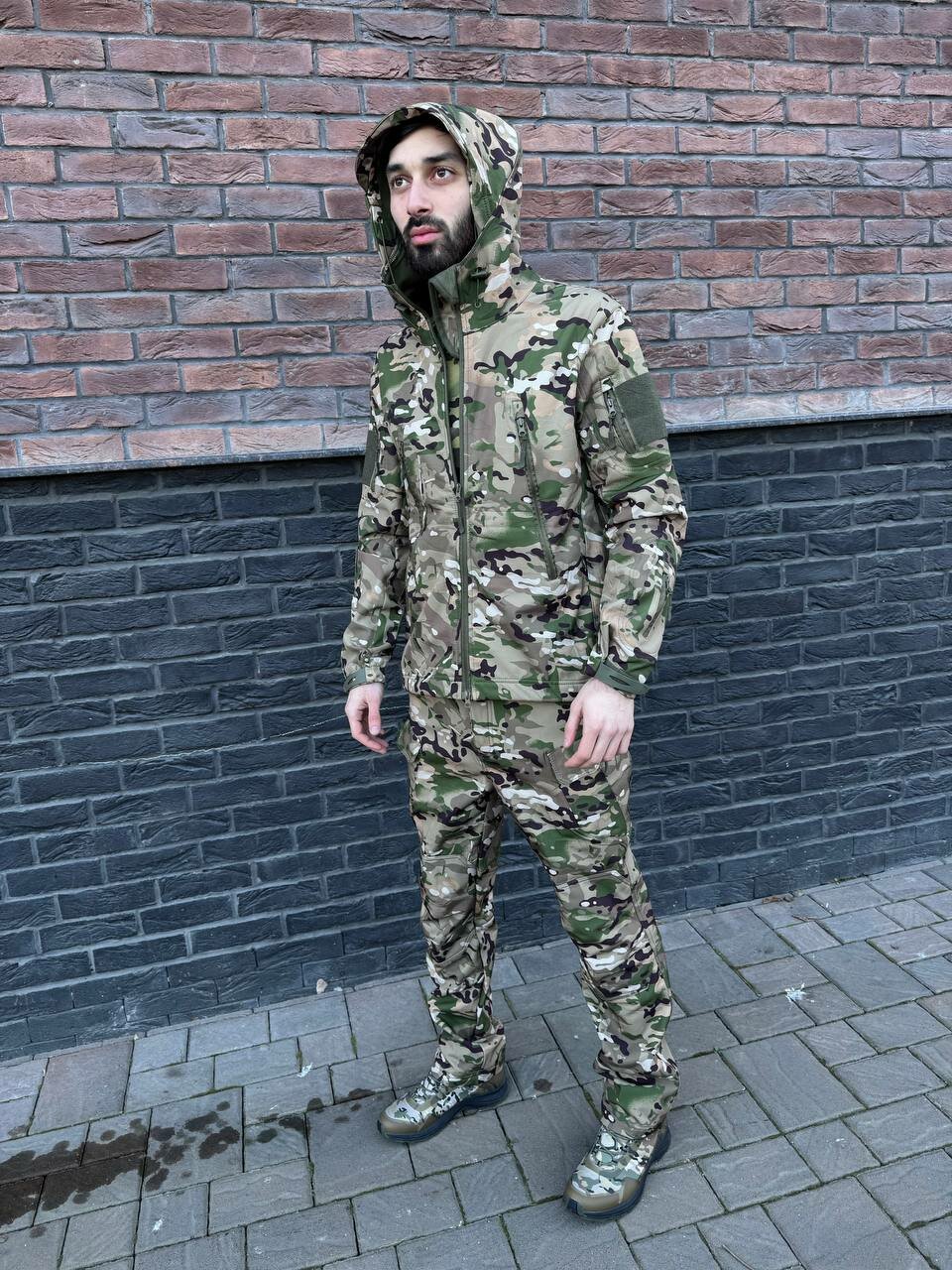 Тактический костюм Softshell мультикам — фото 1