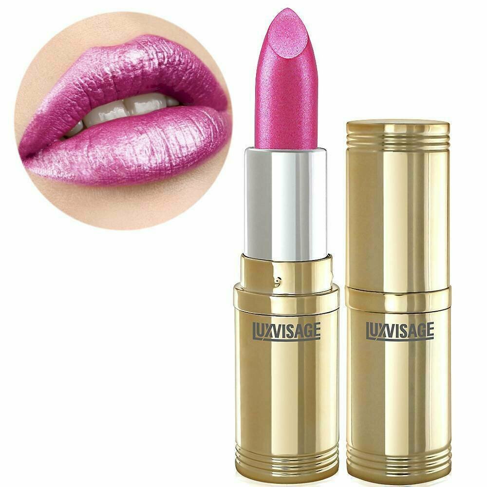 Перламутровая помада с глянцевым блеском, тон 14, розово-сиреневый, LUXVISAGE — фото 1