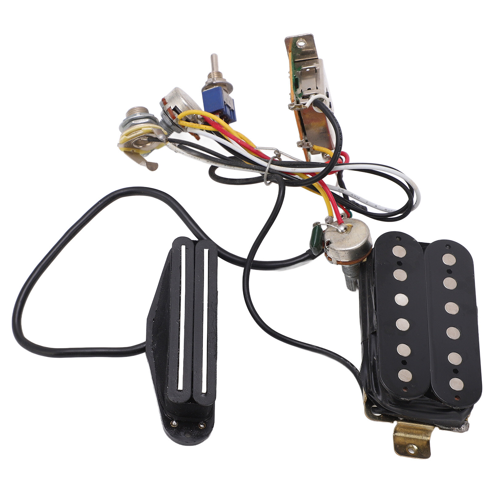 Guitar Wiring Harness Double Rail Coil Pickup Prewired Kit Instrument Accessories