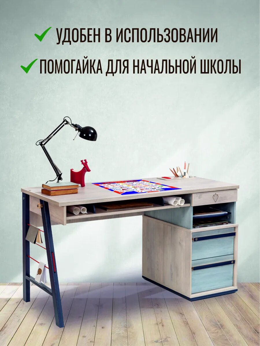 Английский алфавит А3 Синий — фото 1