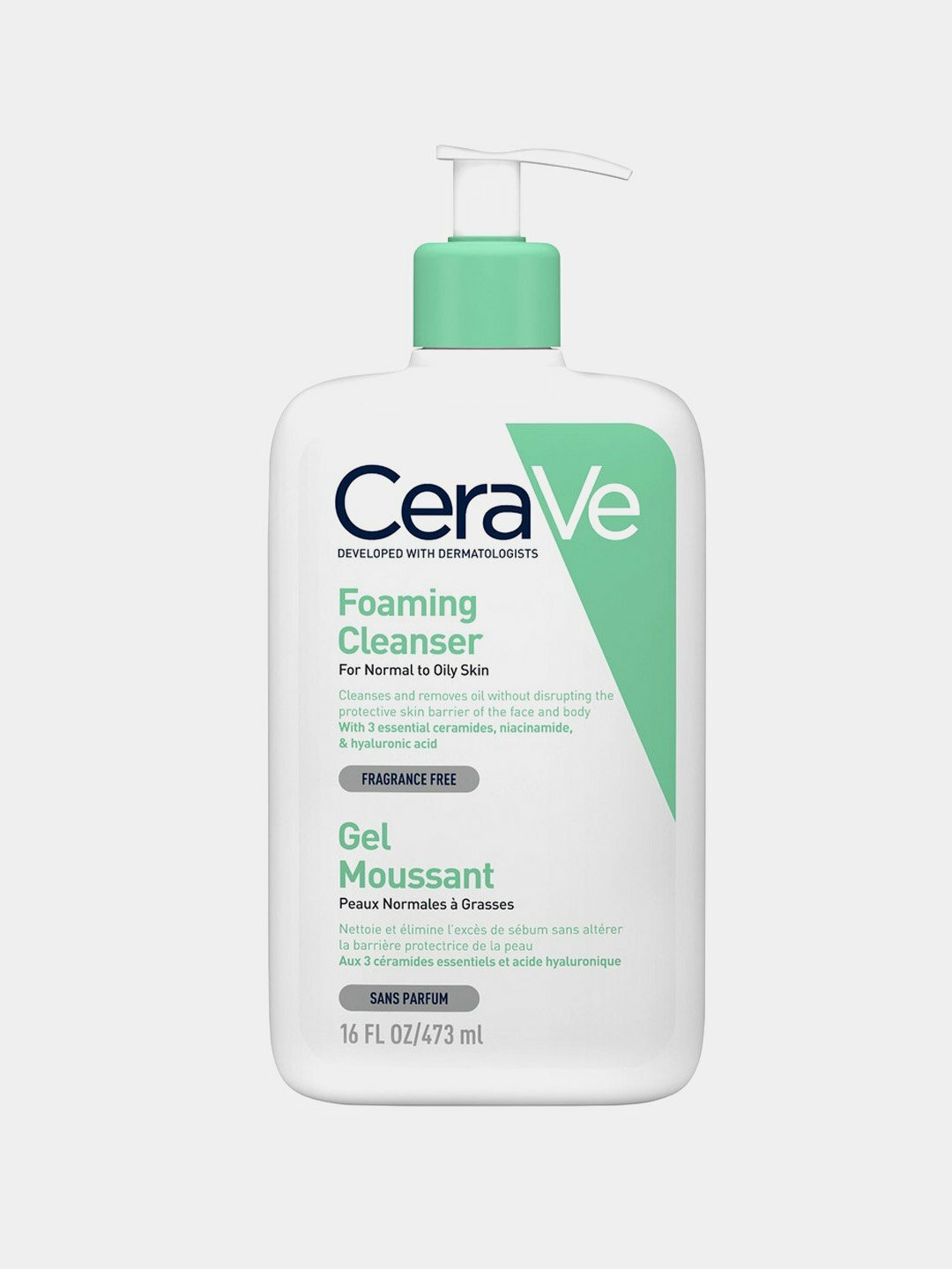 CeraVe Очищающий гель для нормальной и жирной кожи лица и тела, 236мл