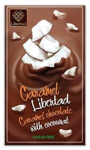 Шоколад карамельный без сахара с кокосом Caramel Libertad 40г