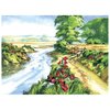 Остров сокровищ Картина по номерам Цветы у ручья (661619) - изображение