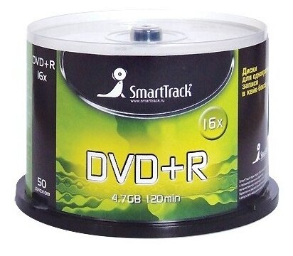 Диск DVD+R SmartTrack 4.7Gb 16x