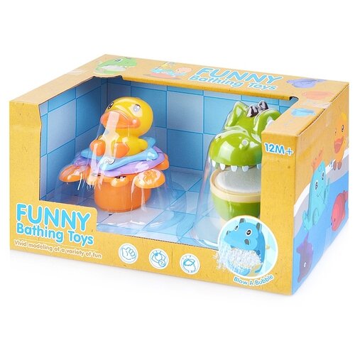 фото Набор игрушек для ванны oubaoloon "веселое купание", в коробке (5501)