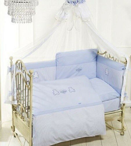 Комплект постельного белья Feretti Orsetti, цвет: голубой - фото №2