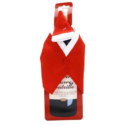 фото Чехол на бутылку новогодний костюмчик, 11х32.5 см, koopman international