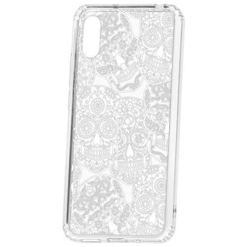 фото Чехол-накладка xiaomi redmi 9a kruche print skull white