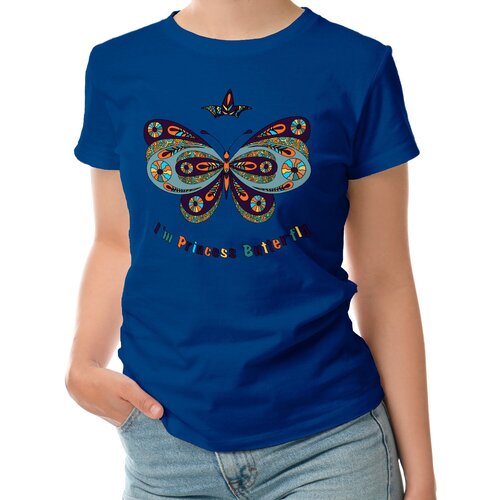 фото Футболка roly, размер l, синий