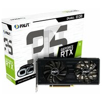 Видеокарта Palit RTX3050 DUAL 8GB (NE63050018P1-1070D GDDR6) 128bit DVI HDMI DP