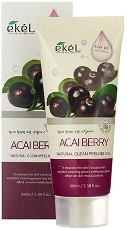 EKEL Natural Clean Peeling Gel Acai Berry Пилинг-скатка с экстрактом ягод асаи