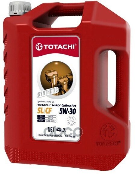 TOTACHI Totachi Niro Optima Pro Synthetic 5W-30 Sl/Cf Пласт. 4Л