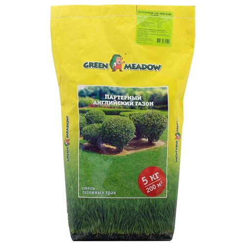 Семена газона Партерный английский газон, 5 кг смесь семян green meadow партерный английский газон 5 кг 5 кг