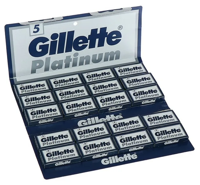 Лезвия для Т-образного станка Gillette Platinum, 100 шт.
