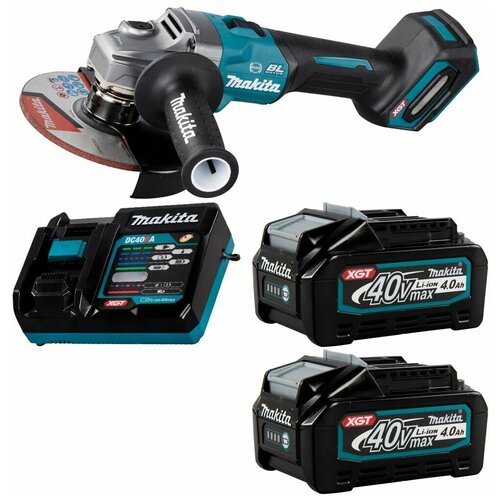 Шлифмашина угловая аккумуляторная 40В XGT 150мм Li-Ion 2x4Ач Makita GA035GM201 7118000₽