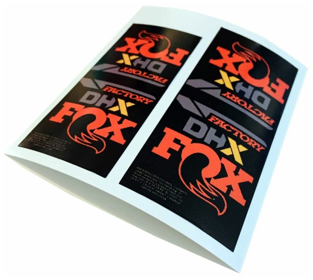 Комплект стикеров на амортизатор велосипеда "Fox DHX 2022"