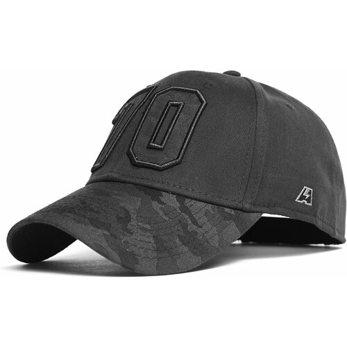 фото Бейсболка atributika & club, размер 55-58, черный