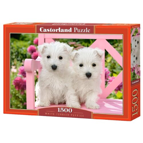 фото Пазл castorland white terrier puppies (c-151721), 1500 дет.