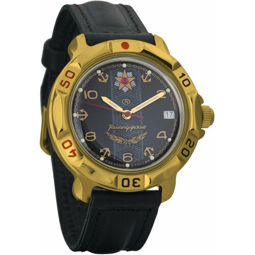 Наручные часы Восток Командирские, черный наручные часы восток мужские наручные часы восток командирские 819471 черный