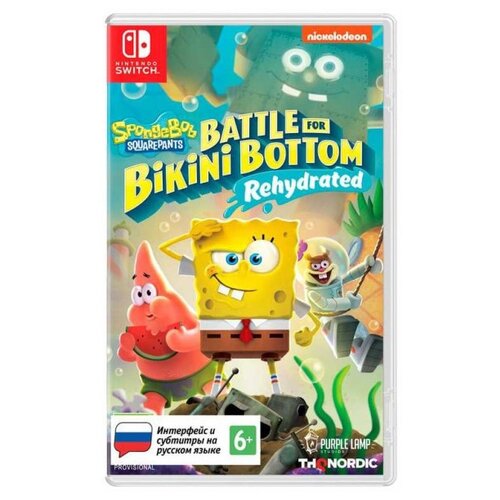 Игра SpongeBob SquarePants: Battle for Bikini Bottom - Rehydrated для Nintendo Switch, картридж игра для nintendo switch spongebob squarepants battle for bikini bottom rehydrated