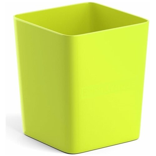 фото Подставка для пишущих принадлежностей erich krause base neon solid, пластик желтый (51503) erichkrause