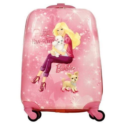 фото Чемодан детский atma kids барби, с собачками, 44 см