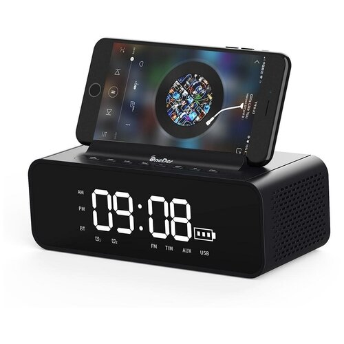 Портативная колонка OneDer V06 с часами и будильником 245000₽