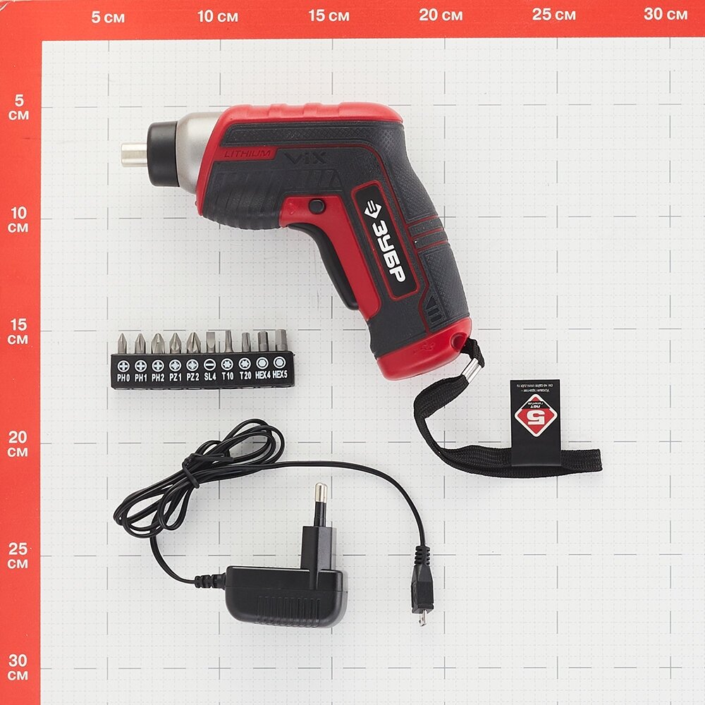 Отвертка электрическая ЗУБР ЗО-Е-3.6 Ли - фото №9
