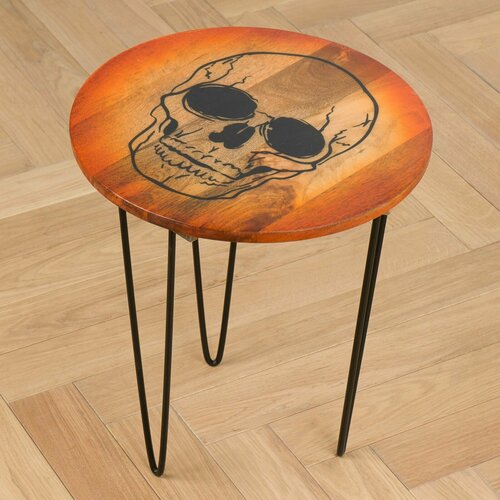 Прикроватный столик Skull Side Table Mango Wood