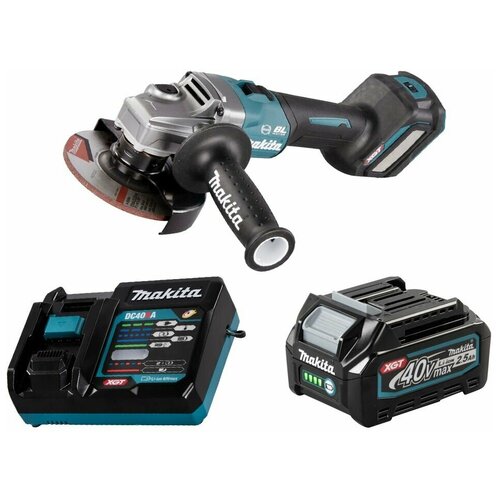 Шлифмашина угловая аккумуляторная 40В XGT 125мм Li-Ion 1x25Ач Makita GA023GD101 5056000₽