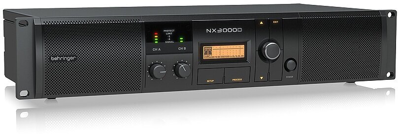 Behringer NX3000D усилитель 2-канальный. DSP Мощность пик. 2 x 1500Вт 2/900Вт 4?/440Вт 8, мост 300