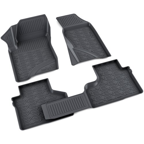 Коврики Лада Нива Тревел/Шевроле нива /Lada Niva Travel/ Chevrolet Niva (износостойкий полиуретан) комплект