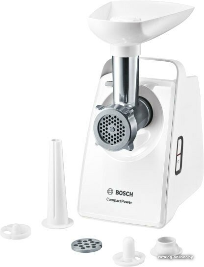 Мясорубка Bosch MFW 3520, белый/зеленый