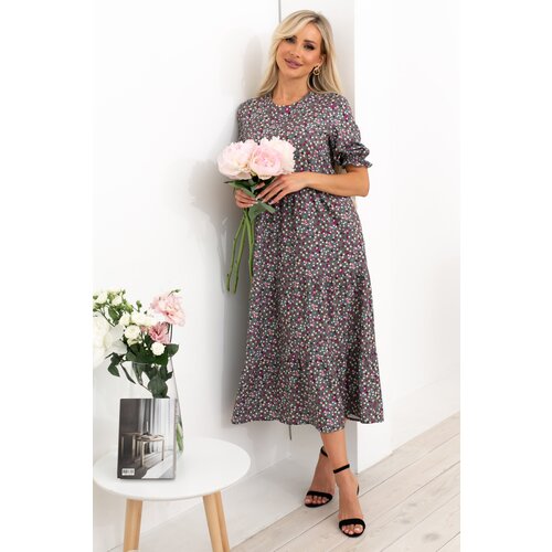 фото Платье valentina, размер 48, зеленый