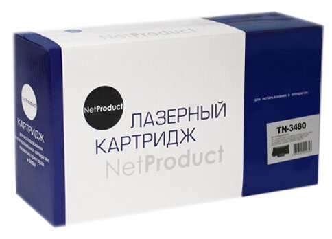 Тонер-картридж NetProduct (N-TN-3480) для Brother HL-L5000D/5100DN/5200DW, 8K