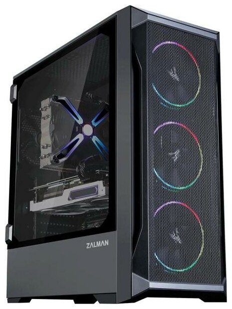 Корпус ATX Zalman Miditower Z8 MS Без БП чёрный