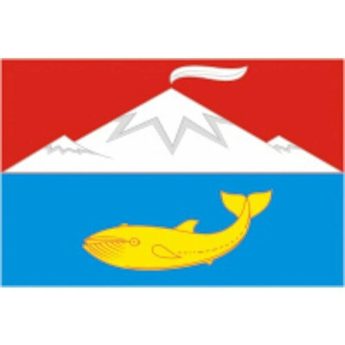 Флаг Усть-Камчатского района. Размер 135x90 см.
