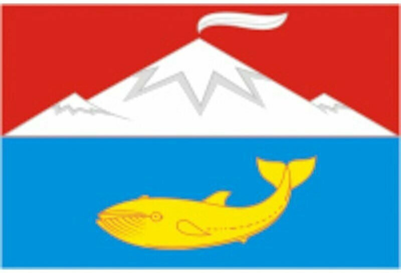 Флаг Усть-Камчатского района. Размер 135x90 см.