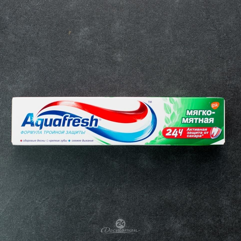 Зубная паста Aquafresh Тройная защита Мягко-мятная, 100 мл - фото №6