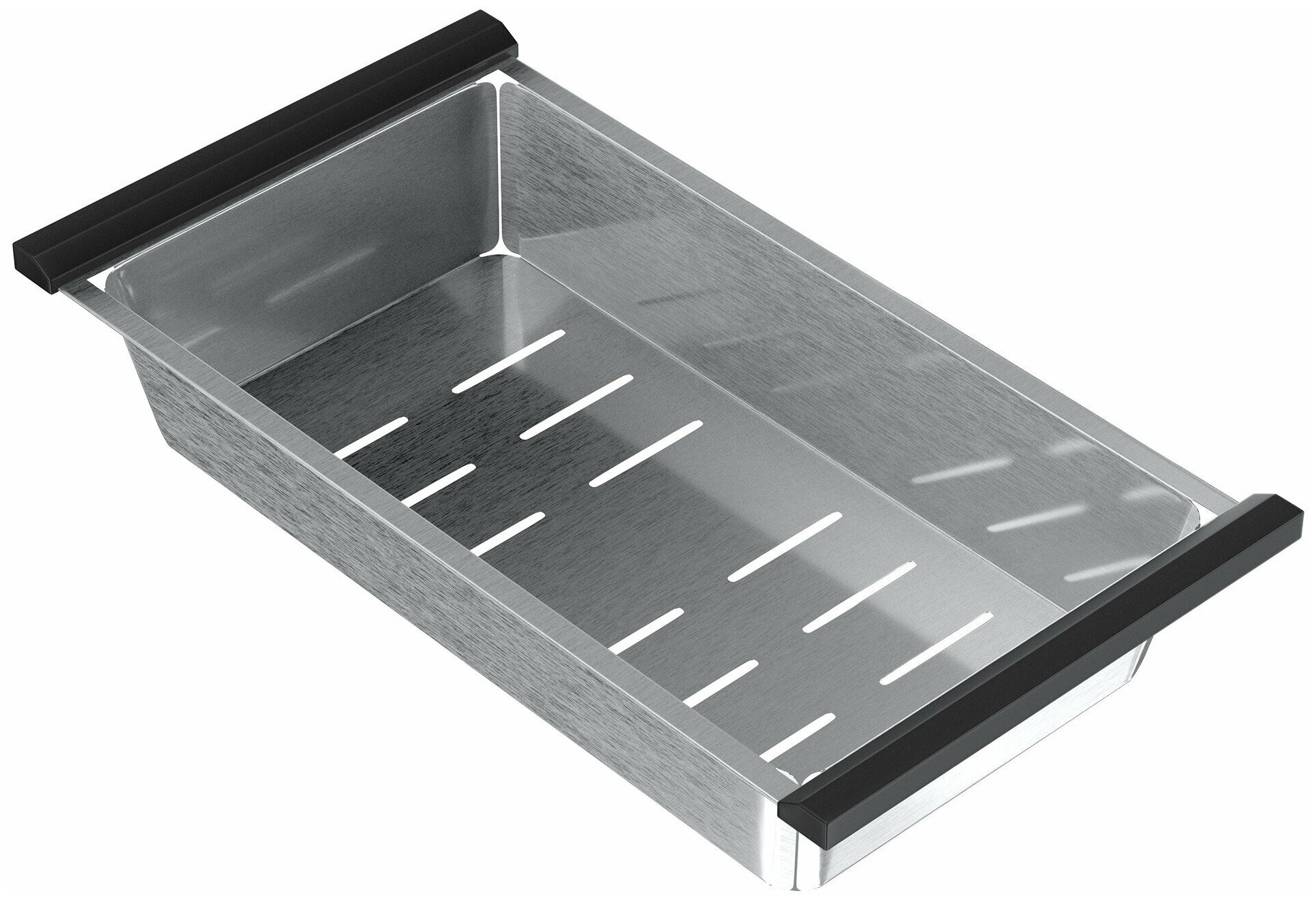 Комплект кухонная мойка брашированная нержавеющая сталь ULGRAN 50 х 45 см с коландером, дозатором и сливной арматурой - фотография № 7